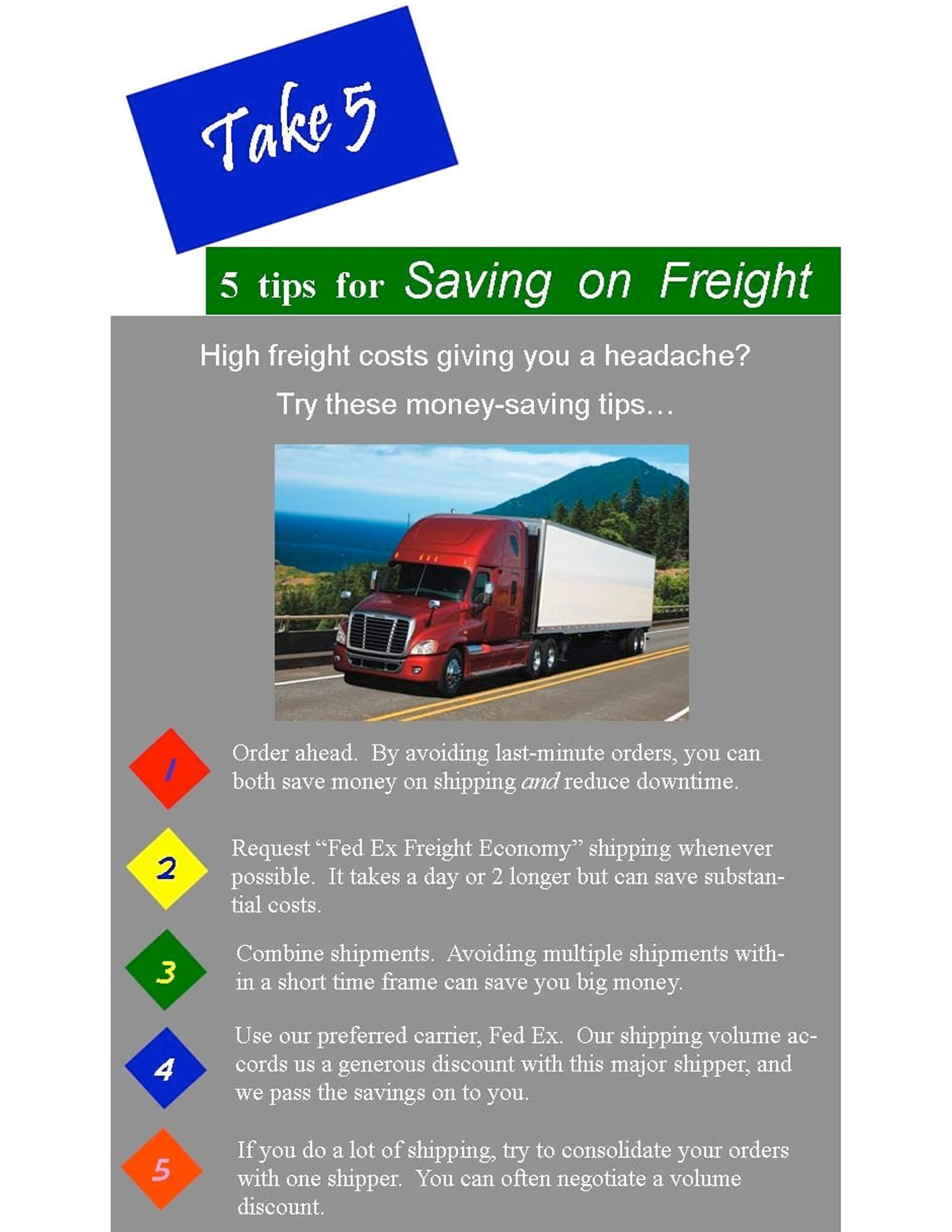5 Tips To Save On Freight